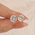 Classic 1.2Ct Round Cut 6 Prong Stud Earrings In Sterling Silver - louilyjewelry