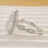 Louily Classic 4.0Ct Pear Cut Halo Design Engagement Ring In Sterling Silver - louilyjewelry