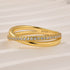Unique X Criss Cross Wedding Band For Women In Sterling Silver - louilyjewelry