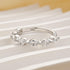 Elegant Marquise Cut Half Wedding Band In Sterling Silver - louilyjewelry