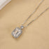 3.5Ct Emerald Cut Sterling Silver Necklace For Women In Sterling Silver - louilyjewelry