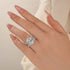 6.0 Ct Oval Cut Vintage Wedding Ring Set With Enhancer Wedding Band In Sterling Silver - louilyjewelry