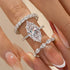 3PC 6.0Ct Marquise Cut Engagement Ring With Classic Wedding Band Wedding Ring Set - louilyjewelry
