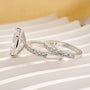 2PC 5.0Ct Pave Pear Cut Classic White Gold Wedding Ring Set - louilyjewelry