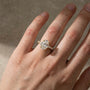 Moissanite 5.5Ct Oval Cut with 1.5Ct Side Stone Marquise Cut Engagement Ring in S925 Sterling Silver - louilyjewelry