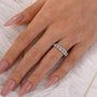 Eternity Stackable Round Cut & Marquise Cut Wedding Band Set