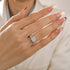 3PC 2.0Ct Princess Cut Engagement Ring With Classic Wedding Band Wedding Ring Set For Women - louilyjewelry