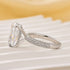 6.0Ct Cushion Cut Side Stone Engagement Ring Travel Ring In Sterling Silver - louilyjewelry