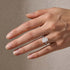Moissanite radiant cut travel ring everyday styling