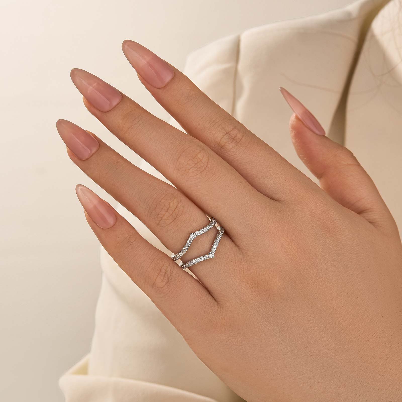 Vintage Engagement Ring Enhancer Wedding Band In Sterling Silver - louilyjewelry