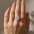 S925 8.0Ct Pear Cut Split Shank Engagement Ring For Woman - louilyjewelry