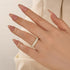 3.0Ct Radiant Cut Half Wedding Band Travel Ring In Sterling Silver - louilyjewelry