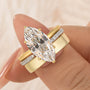 3PC 3.0Ct Marquise Cut Wedding Ring Set Engagement Ring with Open Wedding Band - louilyjewelry