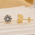 Classic 1.2Ct Round Cut 6 Prong Stud Earrings In Sterling Silver - louilyjewelry