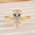 Louily Classic 2.5~4.0 Carat Pear Cut Engagement Ring In Sterling Silver - louilyjewelry