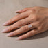 3.5Ct moissanite rose gold radiant cut ring set everyday styling