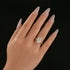 Moissanite 5.5Ct Oval Cut Engagement Ring with Marquise Cut Wedding Band - louilyjewelry