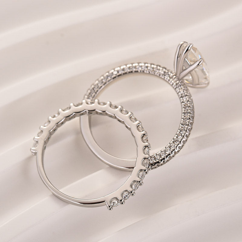 Louily Moissanite 3.0Ct Marquise Cut Wedding Ring Set For Women