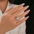 Louily Moissanite 3.5 Carat Radiant Cut Engagement Ring In Sterling Silver - louilyjewelry
