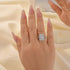 Louily 3.5 Carat Simulated Diamond Halo Radiant Cut Engagement Ring - louilyjewelry