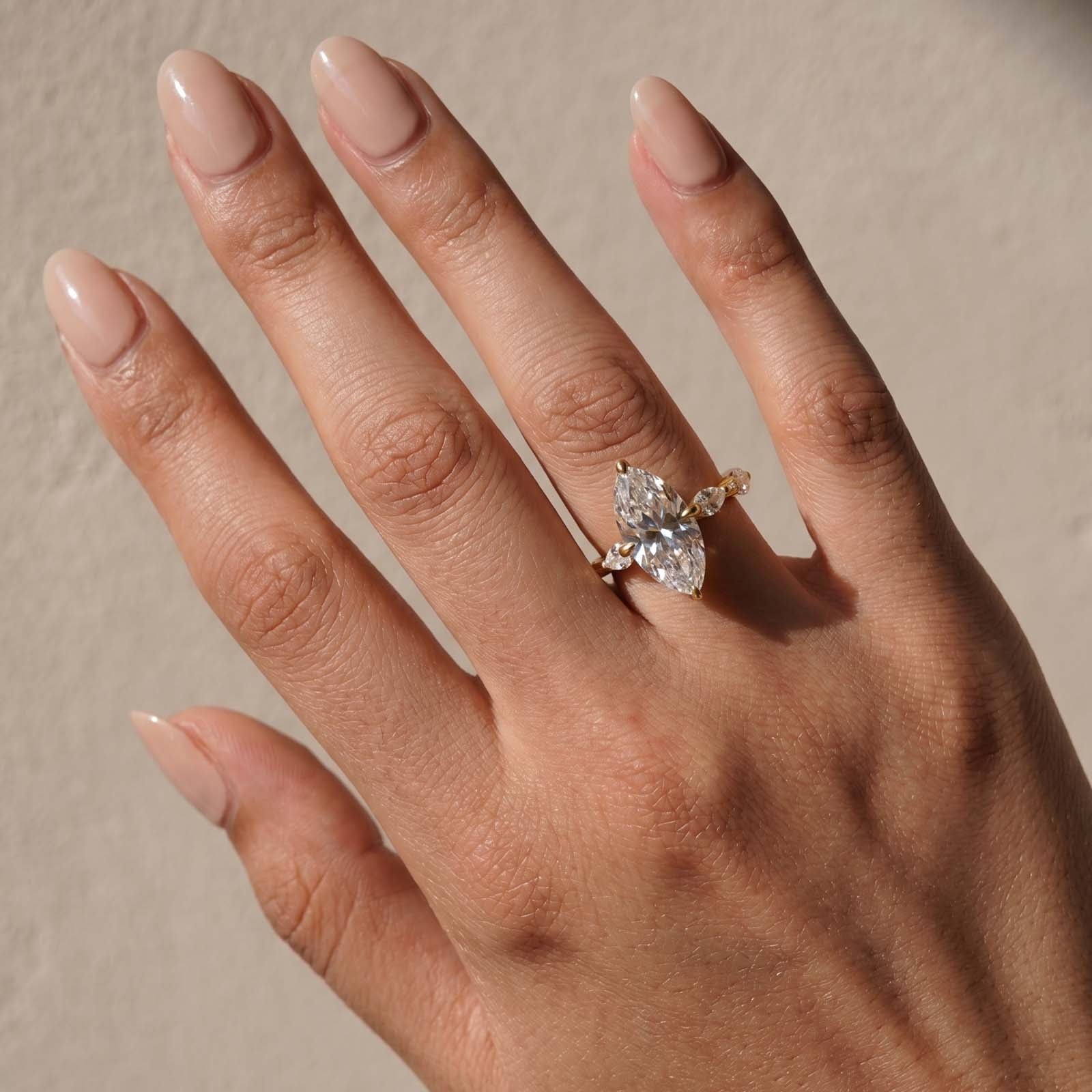 S925 3.0Ct Marquise Cut Engagement Ring Travel Ring Everyday Wearable Ring In Sterling Silver