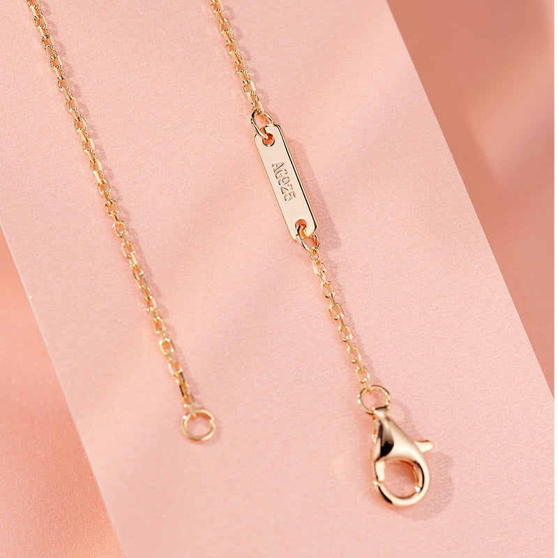 Louily Elegant Halo Cushion Cut Pink Stone Pendant Necklace - louilyjewelry