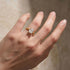 Moissanite 2.5 Ct Cushion Cut Solitaire Yellow Gold Promise Ring For Women - louilyjewelry