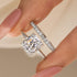 Louily Classic 3.0 Carat Cushion Cut Bridal Set In Sterling Silver - louilyjewelry