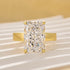 S925 7.0Ct Radiant Cut Wide Band Engagement Ring For Woman - louilyjewelry