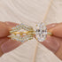 5.0 Ct Oval Cut Vintage Wedding Ring Set With Enhancer Wedding Band In Sterling Silver - louilyjewelry