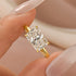 Moissanite 3.5 Carat Radiant Cut Solitaire Engagement Ring In Sterling Silver - louilyjewelry