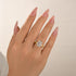 Louily 4.5Ct Emerald Cut Solitaire Engagement Ring For Women In Sterling Silver - louilyjewelry