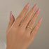 Unique X Criss Cross Wedding Band For Women In Sterling Silver - louilyjewelry