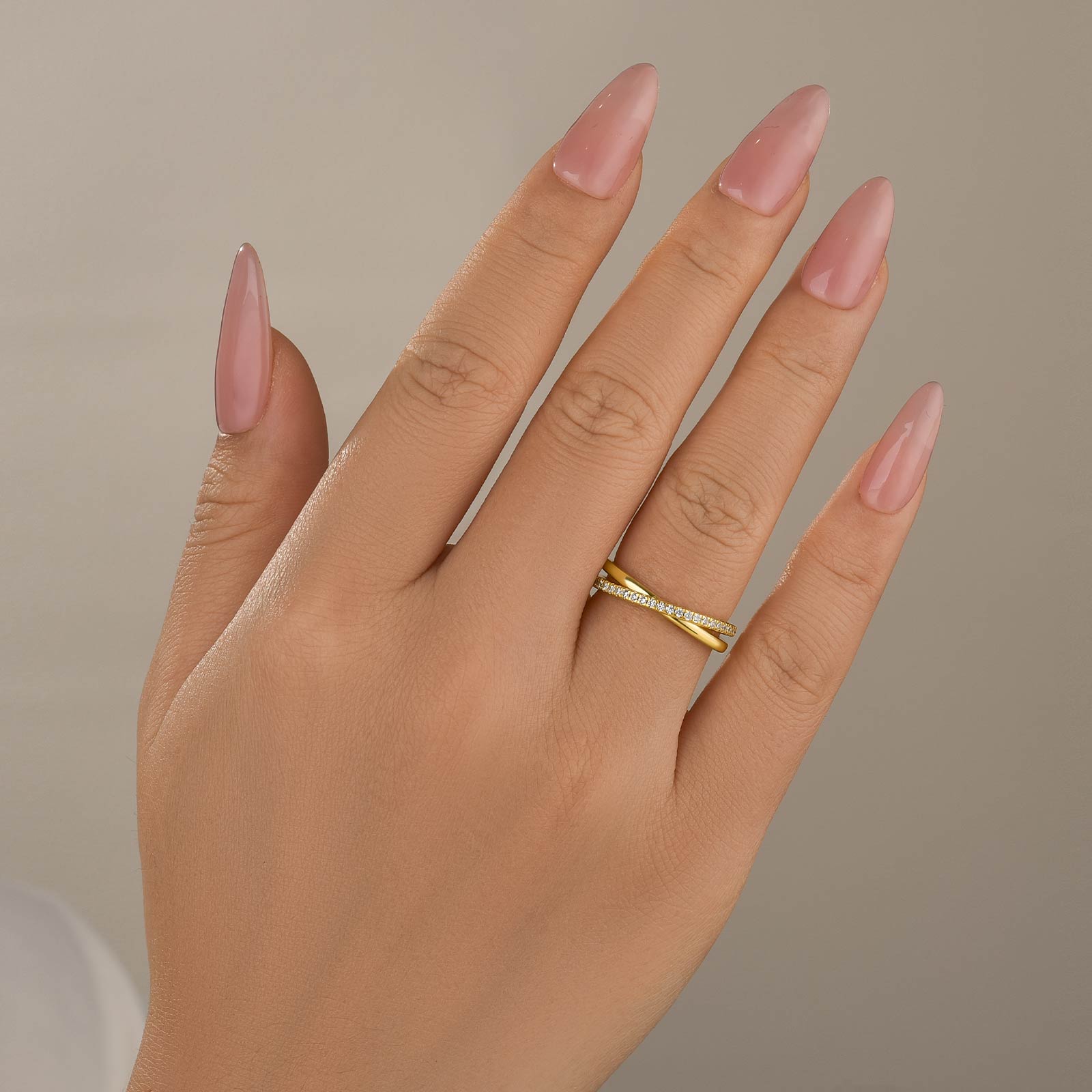 Unique X Criss Cross Wedding Band For Women In Sterling Silver