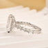 5.5Ct Emerald Cut Hidden Halo Engagement Ring Travel Ring In Sterling Silver - louilyjewelry