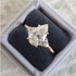 Louily Pear Cut Simulated Diamond Engagement Ring In Sterling Silver - louilyjewelry