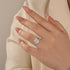Louily Classic 3.0 Carat Cushion Cut Bridal Set In Sterling Silver - louilyjewelry