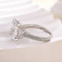 4.5Ct Radiant Cut Three Stone Yellow Gold Promise Ring Engagement Ring In Sterling Silver - louilyjewelry