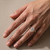 Yellow gold plated oval bridal ring set everyday styling