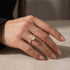 3.5Ct yellow gold radiant engagement ring everyday styling