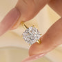 Louily Precious 6.0 CT Cushion Cut Engagement Ring In Sterling Silver - louilyjewelry