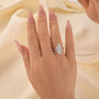 Classic 3.0~4.0Ct Marquise Cut Hidden Halo Engagement Ring Travel Ring - louilyjewelry