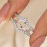 Vintage Engagement Ring Enhancer Wedding Band In Sterling Silver - louilyjewelry