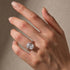 White Gold 5.5Ct Cushion Cut Split Shank Engagement Ring