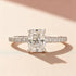 Louily Moissanite 1.0 Carat 2.0 Carat 3.5 Carat Radiant Cut Engagement Ring - louilyjewelry