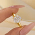 Louily 3.0Ct Cushion Cut Solitaire Engagement Ring In Sterling Silver - louilyjewelry