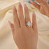 4.0Ct Marquise Cut Side Stone Engagement Ring Travel Ring In Sterling Silver - louilyjewelry
