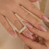 3.5Ct Emerald Cut Women's Wedding Band In Sterling Silver - louilyjewelry