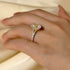 Louily Classic Oval Cut Split Shank Engagement Ring For Women In Sterling Silver - louilyjewelry