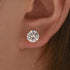 Classic 1.2Ct Round Cut 6 Prong Stud Earrings In Sterling Silver - louilyjewelry